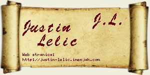 Justin Lelić vizit kartica